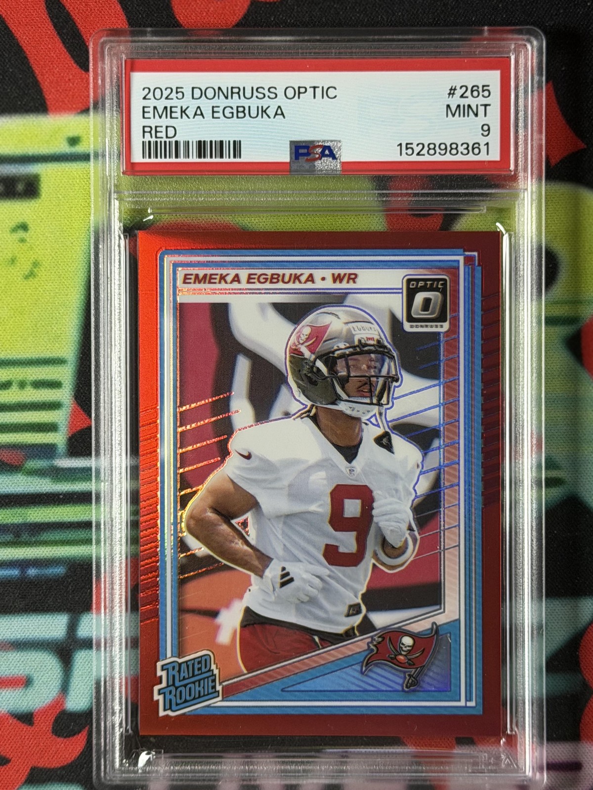 Emeka Egbuka Panini Donruss Optic #265 Red