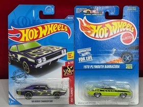 Hot Wheels 10 car Mainline lot Mopars Demon Charger Challenger Cuda GTX Tomahawk