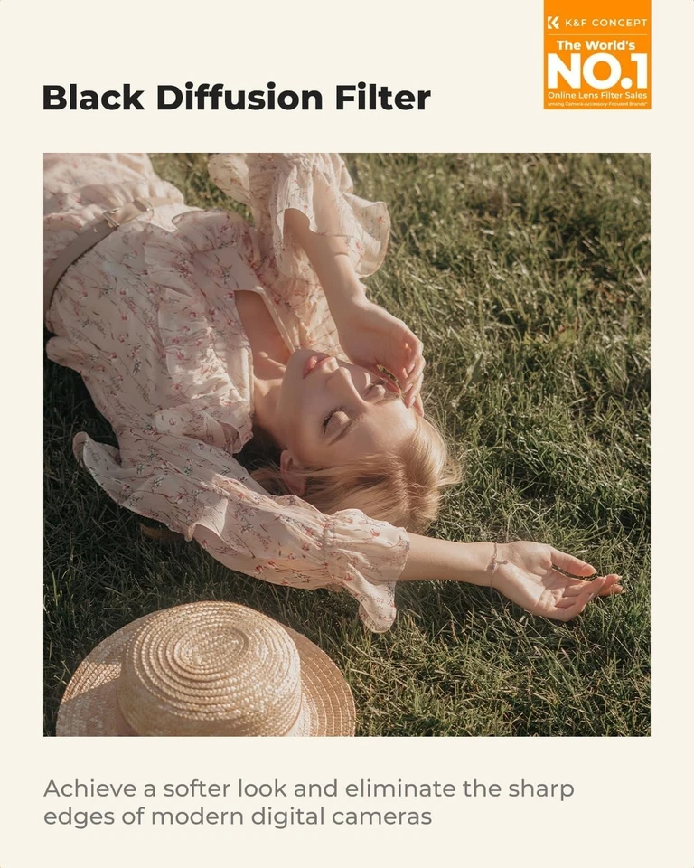 77mm Black Diffusion Filter - Ideal for Vlog, Portrait, and Cinematic Imagery - Image 4 of 4