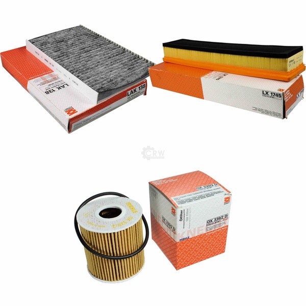 Mahle / Knecht Innenraumfilter LAK 138 Luftfilter LX 1745 ÖLfilter OX 339/2D-image