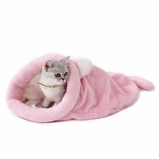 Soft Pet Dog Cat Bed Kennel Nest Warm Sleeping Bag Washable House For Small Dogs