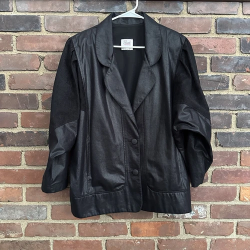 VETEMENTS Giacca serba vintage manica Dolman nera taglia 12 large Cheapchicplus