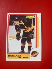 1986-87 O-Pee-Chee Set Break OPC #179 Rick Lanz - Vancouver Canucks NRMT