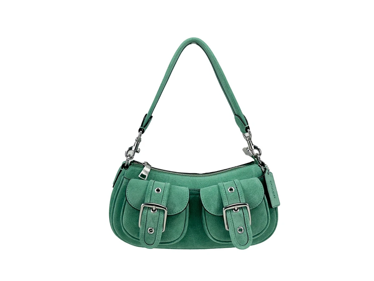 コーチ レザーショルダーバッグ ハンドバッグ 2way 鞄 カバン ブランド レディース グリーン COACH コーチ COACH ショルダーバッグ （GREEN） - ファッション通販 d fashion