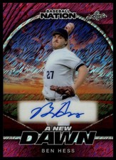 2025 Leaf Baseball Nation - Ben Hess A New Dawn Autographs Shimmer Pink /6