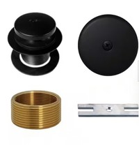 Westbrass Universal Tip-Toe Tub Drain Trim Kit Matte Black R931K-62 NEW