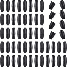 50pcs Breakaway Lanyard Clasps Black Safety Barrel Connectors for DIY Jewelry