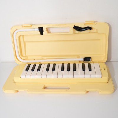 #ad #ad Yamaha Pianica P 25F Yellow 25 Key Melodica with Hose and Case $39.99