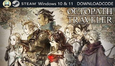 NEU PC Computer Spiel Octopath Traveler für Windows 10 11 STEAM Downloadcode Key