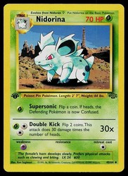 Nidorina 40/64 Jungle 1st Edition Uncommon