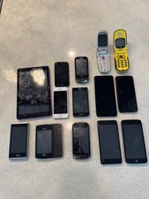 Lot of 14 Smartphones tablets ipods For Parts Repair Mixed Brands Untested AS-IS