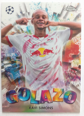 2024-25 Topps Chrome UCC Xavi Simons Golazo #GZ-14 RB Leipzig Raw Card