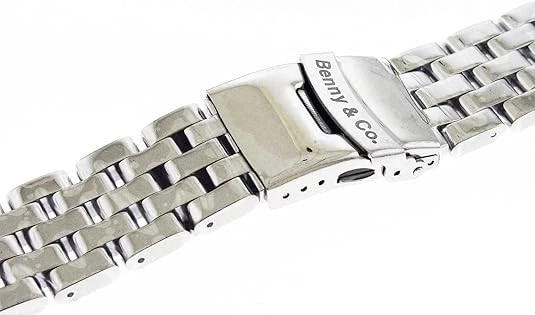 New Benny & Co Men's white 20 mm stainless steel band - Image 2 of 4