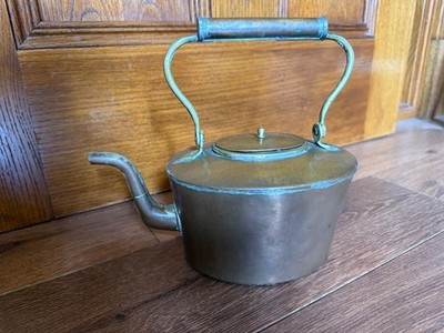 Vintage Kupfer Teekessel Antik Viktorianisch Metallwaren Kupferkessel Kanne