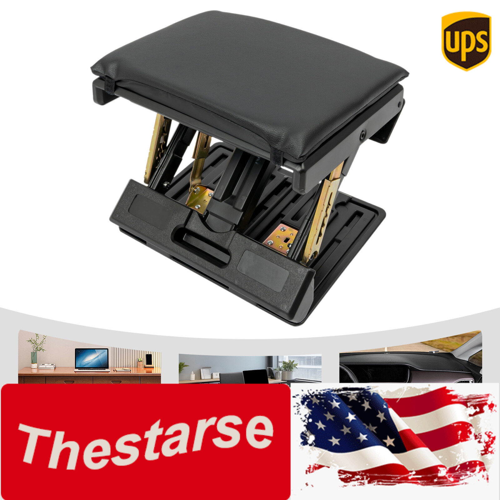 Foot Rest Stool Ergonomic Adjustable Height Under Desk/Car Comfortable Footstool