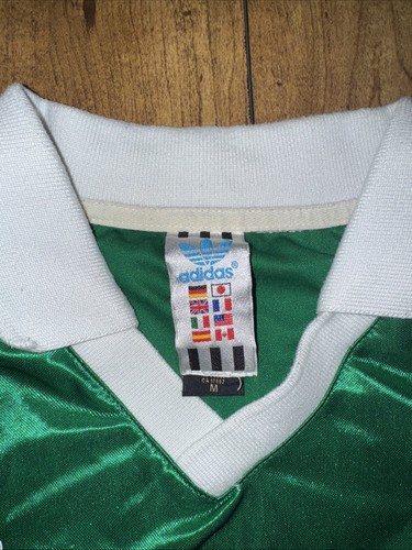 Vintage Adidas Mexico Soccer Jersey Green Medium 20x26 - Picture 5 of 7