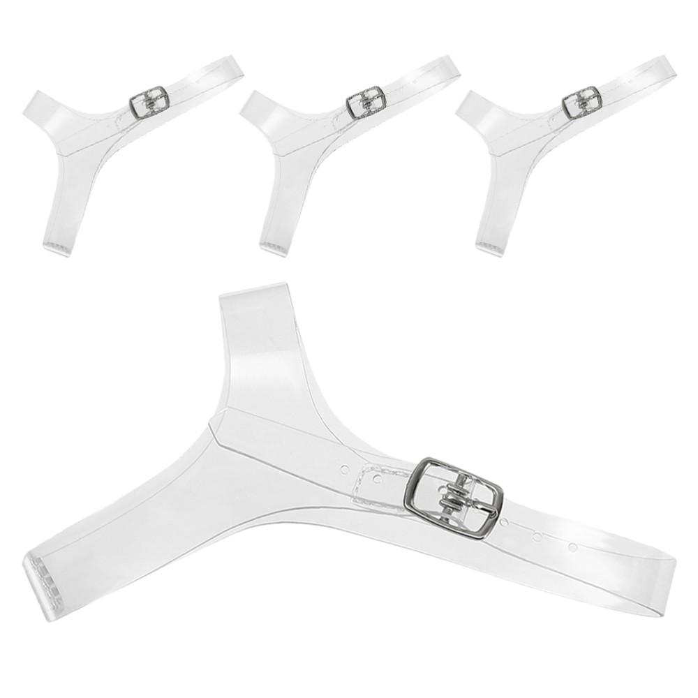 APL 2 Paia Lacci per Scarpe Tacchi Alti Antiscivolo Plastica Trasparente Cavigliera