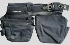 Husky Tool Belt With 2 Pouches Gently Used Fits Up To 52” Waist-Adjustable