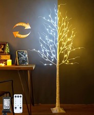 Lighted Birch Tree, 6ft 96LED Birch Tree Lights,Artificial Twig Tree Light 9M...