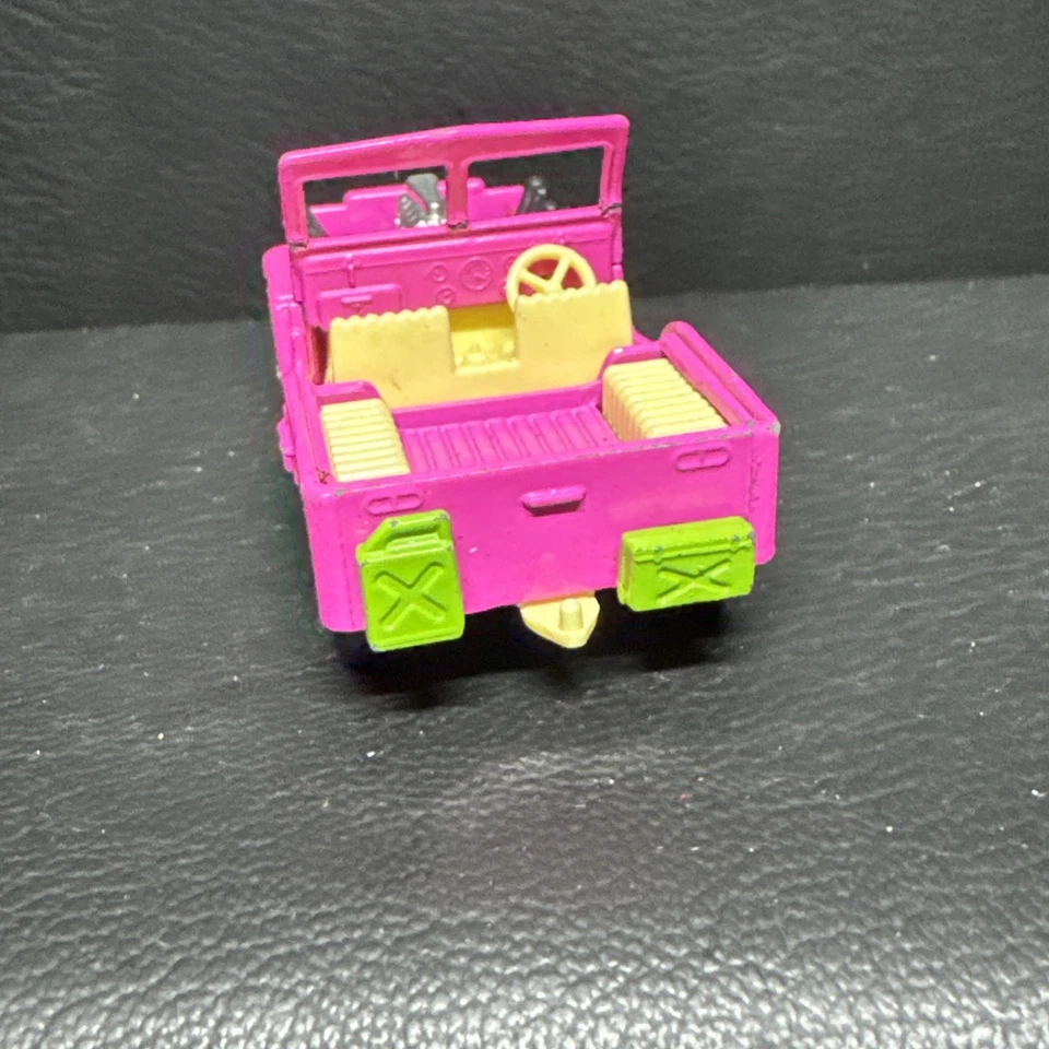 Винтажный 1971 Matchbox Lesney Superfast No 2 Jeep Hot Rod Розовый/Зеленый Англия R196 - Изображение 3 из 4