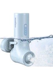 MOMFANN Bath Jet Spa, Jet/Bubble Mode, Cordless Portable Bathtub Blue