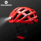 ROCKBROS Bike Helmets for Adults-Front&Rear LED Lights Adjustable Bicycle Helmet