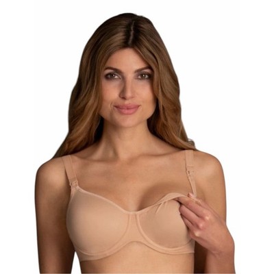 Anita Basic - Microfibre Underwire Nursing Bra Deep Sand NEW - 34D