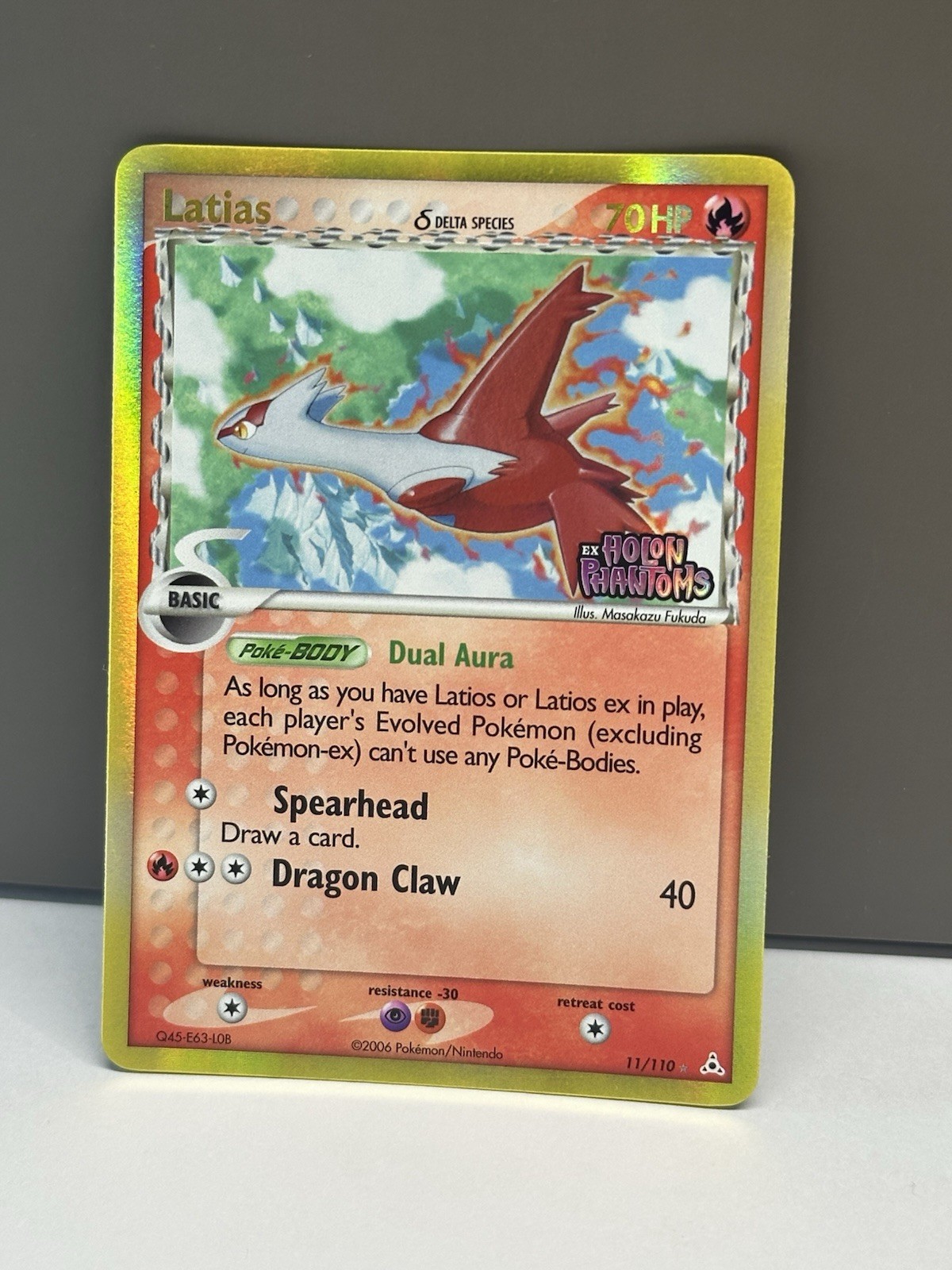 Pokémon Card Latias ex 11/110 EX Holon Phantoms Stamped Reverse Holo Card NM