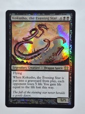 MTG FOIL Kokusho, the Evening Star NM From the Vault: Dragons MTG