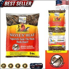 5 lb Sizzle N' Heat Bird Food - Effective Squirrel Deterrent for Backyard Birds