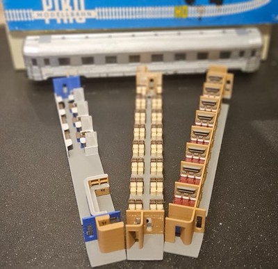 Piko (DDR) ME 224 - Einrichtungen SNCF Inox Wagen. 3D Druck