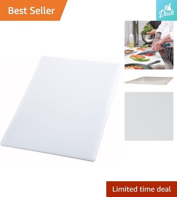 Elite 18x24 Inches White Non-Porous Cutting Board - Dishwasher Safe & Reversible
