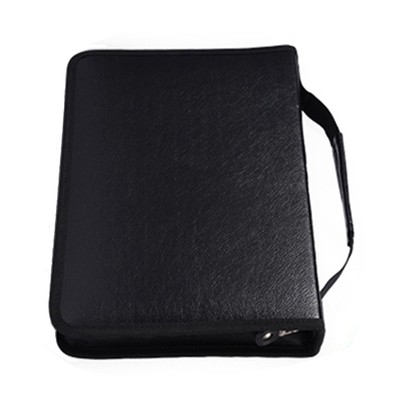 Große Kapazität PU Leder Stoff Federmäppchen Reißverschluss Federtasche Angebot (schwarz) Teil