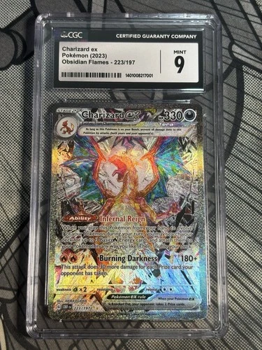 Pokémon Card TCG Charizard EX SIR Obsidian Flames 223/197 CGC 9 MINT Ultra Rare
