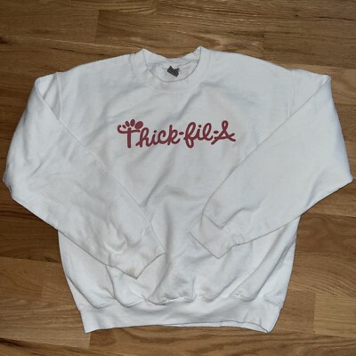 Chick Fila “Thick Fil A” Sweatshirt Medium