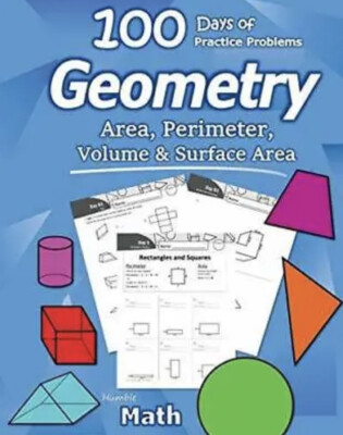 Humble Math - Area, Perimeter, Volume,  Surface Area: Geometry for Begin - New