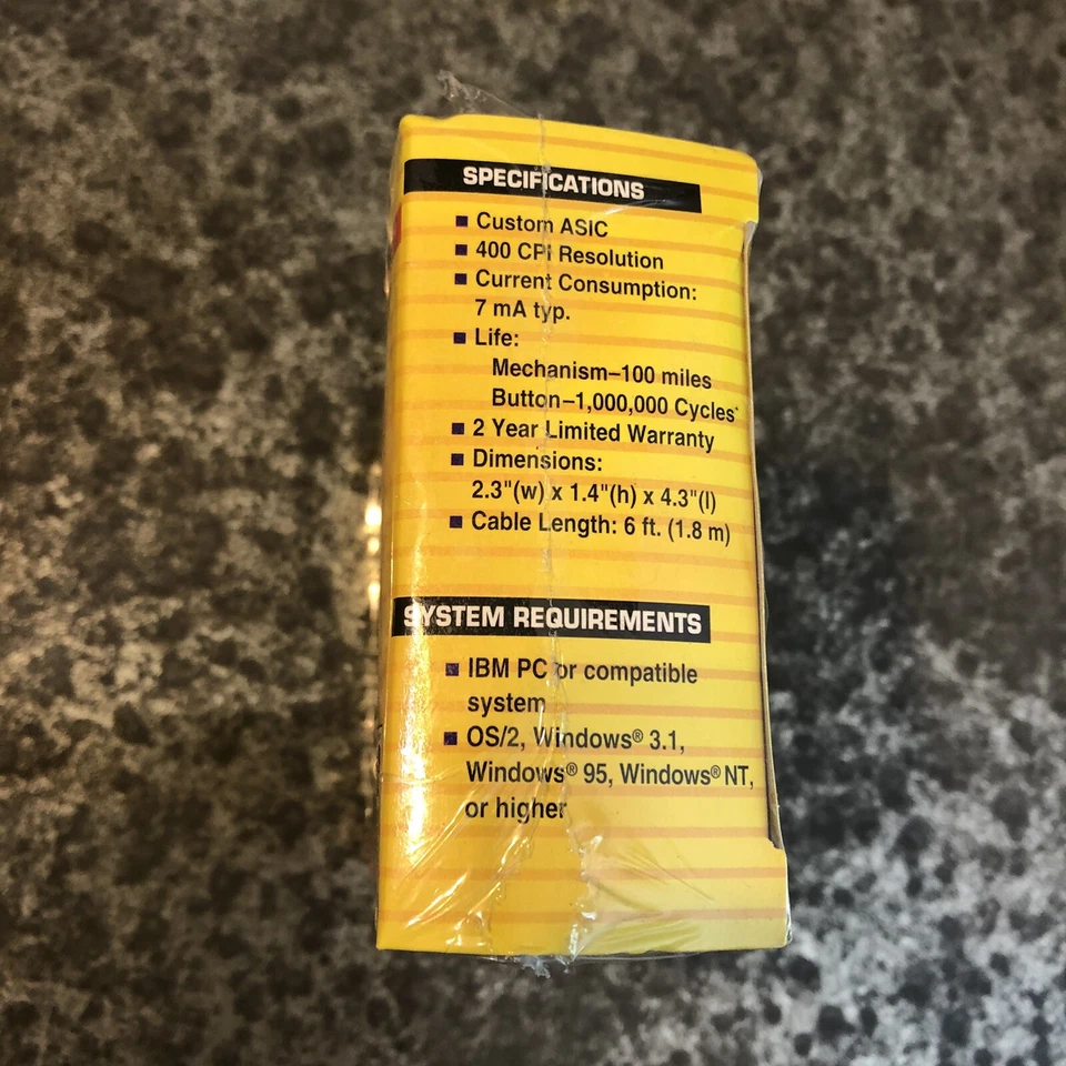 Mitsumi PS/2 Contoured Mouse Vintage NOS For IBM PC S3.4 - Image 3 of 3