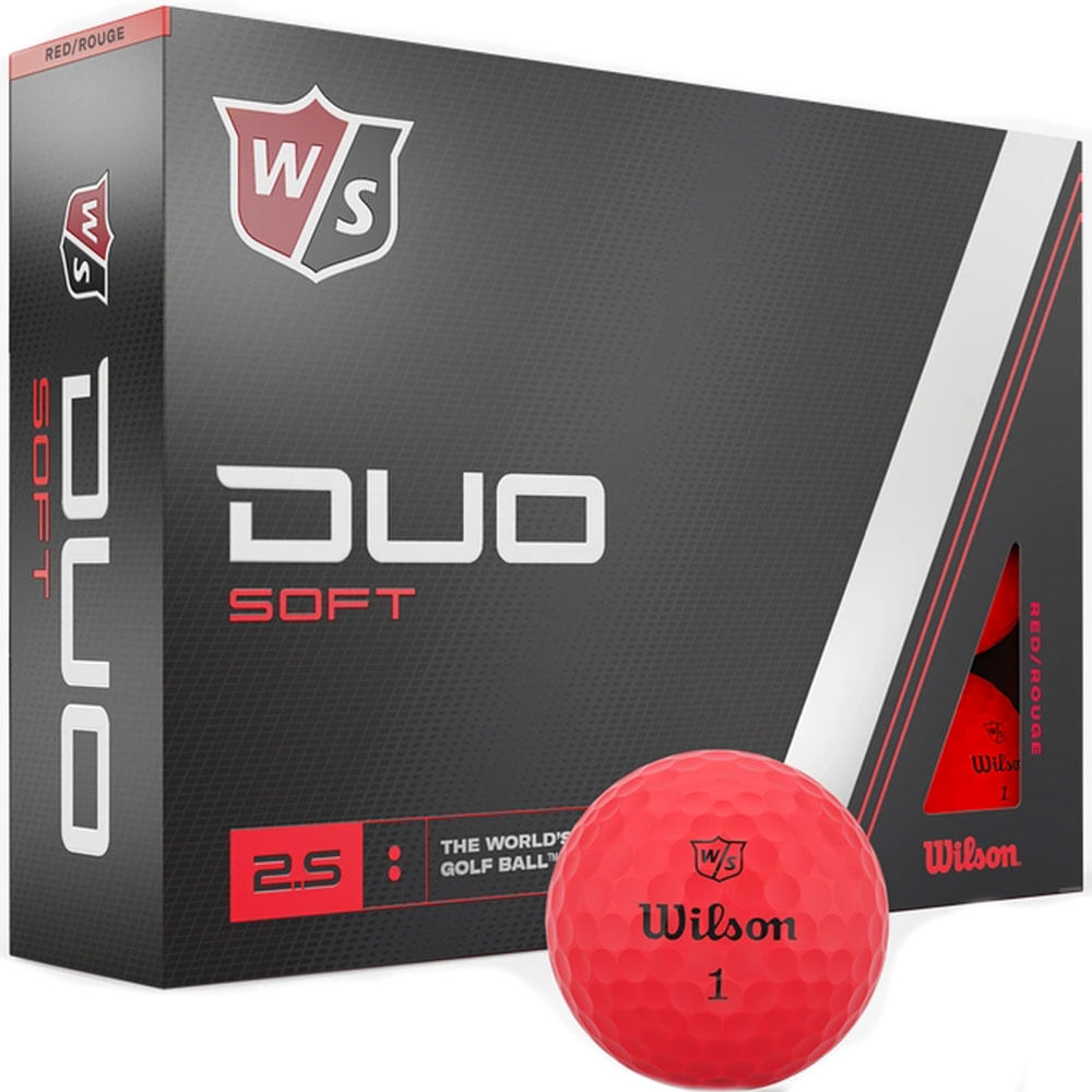 Men's Wilson Duo Soft Golf Balls - Red