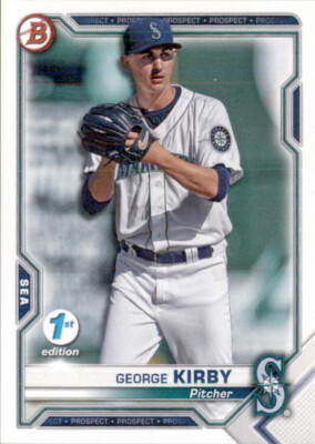 2021 BOWMAN PROSPECT GEORGE KIRBY - SEATTLE MARINERS #BFE-117 1ST EDITION