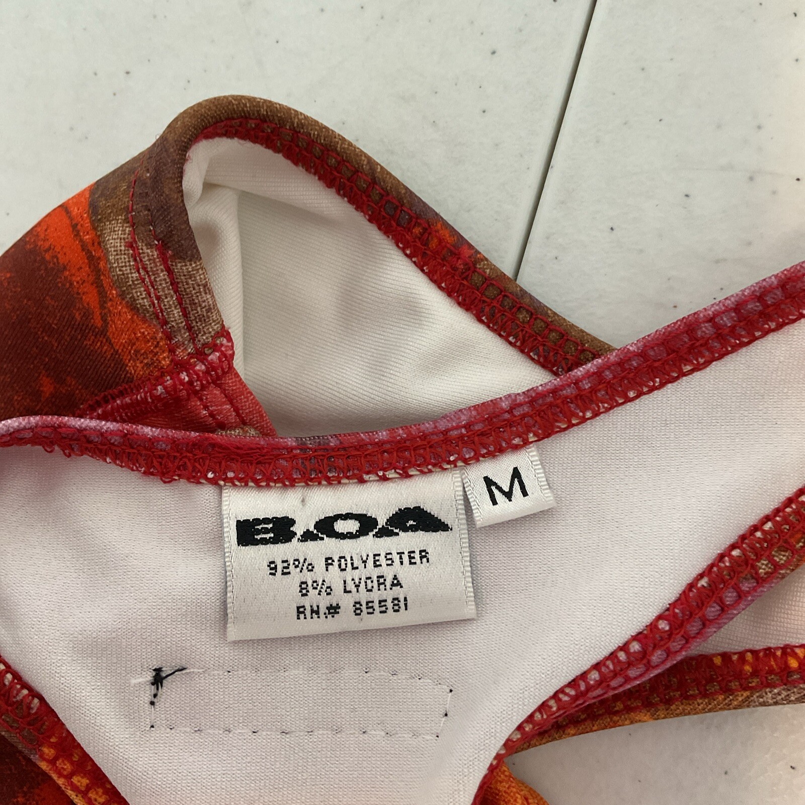 BOA Floral Pattern Half Split Lined Athletic Shor… - image 11