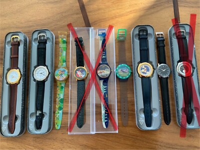 Konvolut Uhren Bulova United Colours of Benetton, Wempe, Max, Kraft, Milka