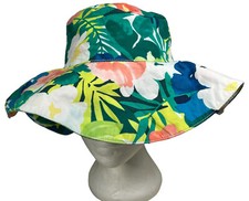 Gymboree Floral Bucket Sun Hat Size Women s Medium Colorful Hat Gardening