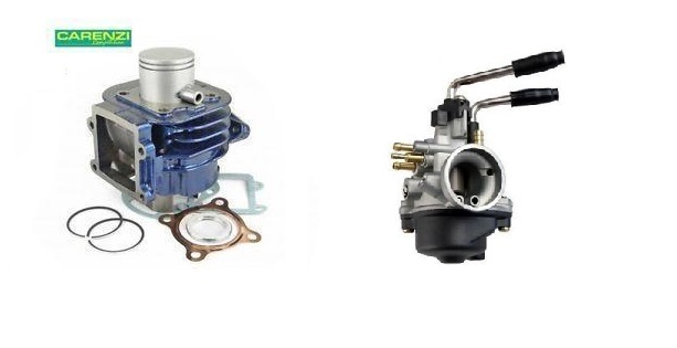 Kit cylindre piston 50 et carburateur 17.5 résout panne de puissance Booster