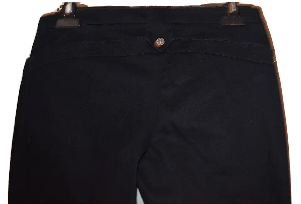 Versace Jeans Couture Vtg Y2K Medusa Black Stretch Boot-Cut Jeans W32 32L image 4