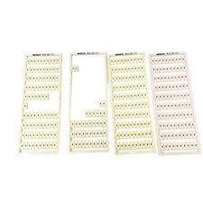 4 pcs Wago WSB 209-577 N Terminal Block Marker Card Horiztontal