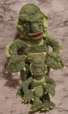 2 Vntg 1999 Stuffins Black Lagoon CREATURE Universal Monsters 16” & 9" Plush