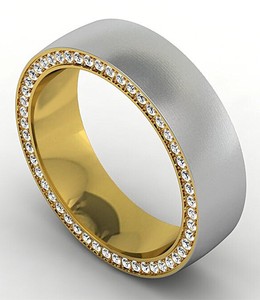 Edelstahlringe Edelstahlring Ring Damen Edelstahl Gold Silber Bicolor Zirkonia Ebay