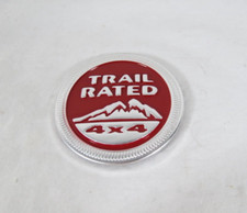 2014-2018 Jeep Cherokee Trail Rated 4x4 Emblem Fender Red Badge Logo Genuine Oem 2014-2018 Jeep Cherokee Trail Rated 4x4 Emblem Fender Red Badge Logo Genuine Oem