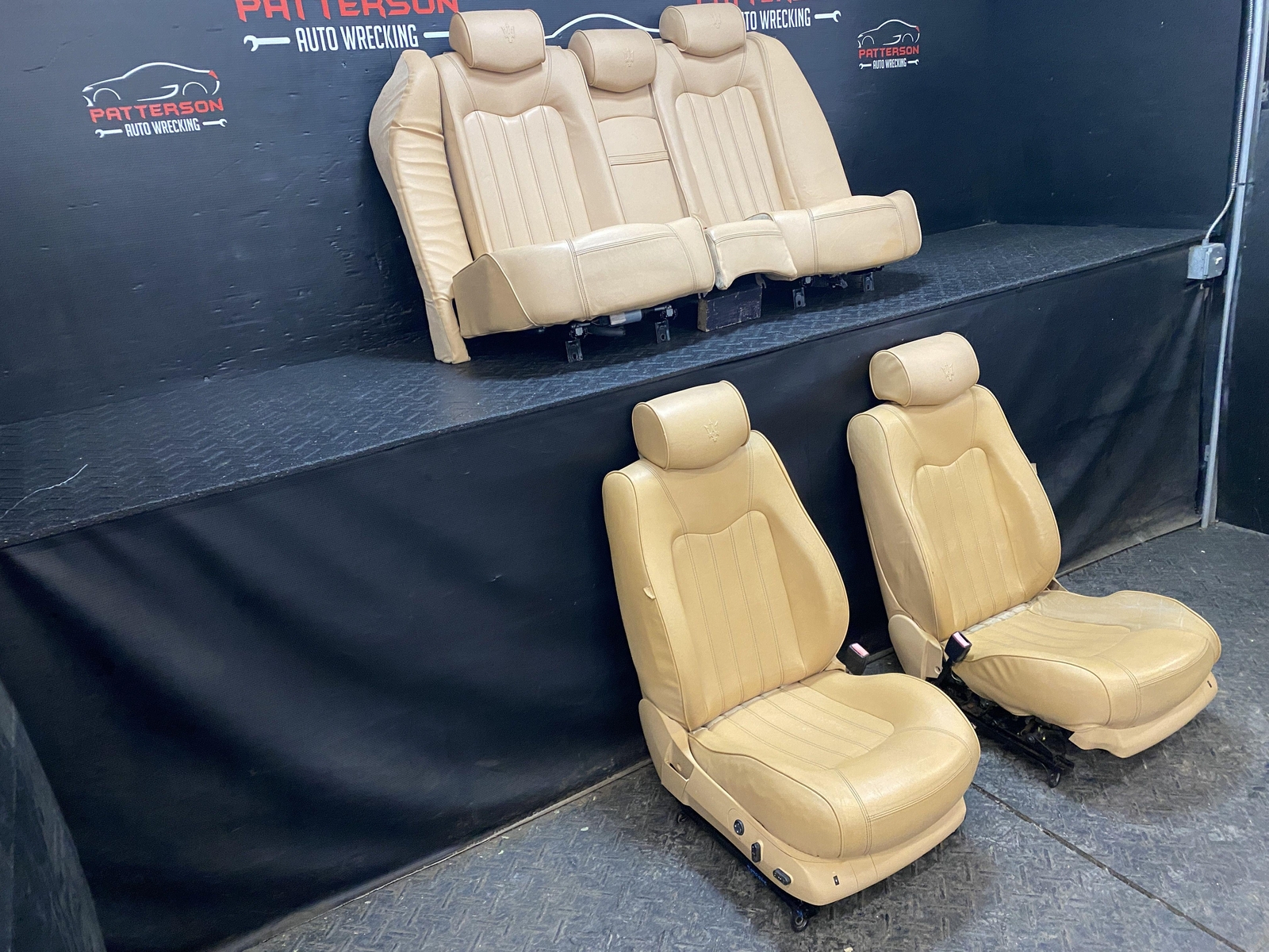 2006 MASERATI QUATTROPORT POWER FRONT & REAR BROWN CUOIO LEATHER SEATS ICU