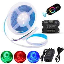 5m RGB COB LED Strip Light High Density Flex LED Tape Light Dimmable FOB Linear